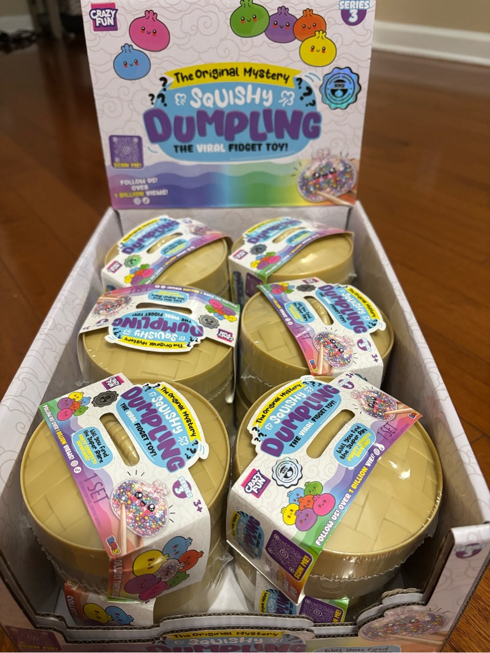 Lot of 12 (FULL CASE) Mystery Squishy Dumpling PARTY CONFETTI RMS New Edition!